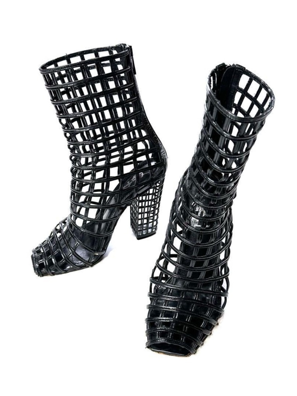 Yves Saint Laurent SS09 Cage High-Heel Ankle Boots
